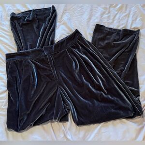 Velvet Wide Leg Pants